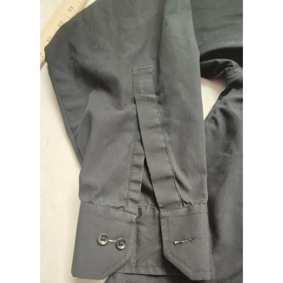 Zara for Men men's black button up long sleeve dress shirt sz.‎ 17.5 Fine Cotton - Picture 3 of 9